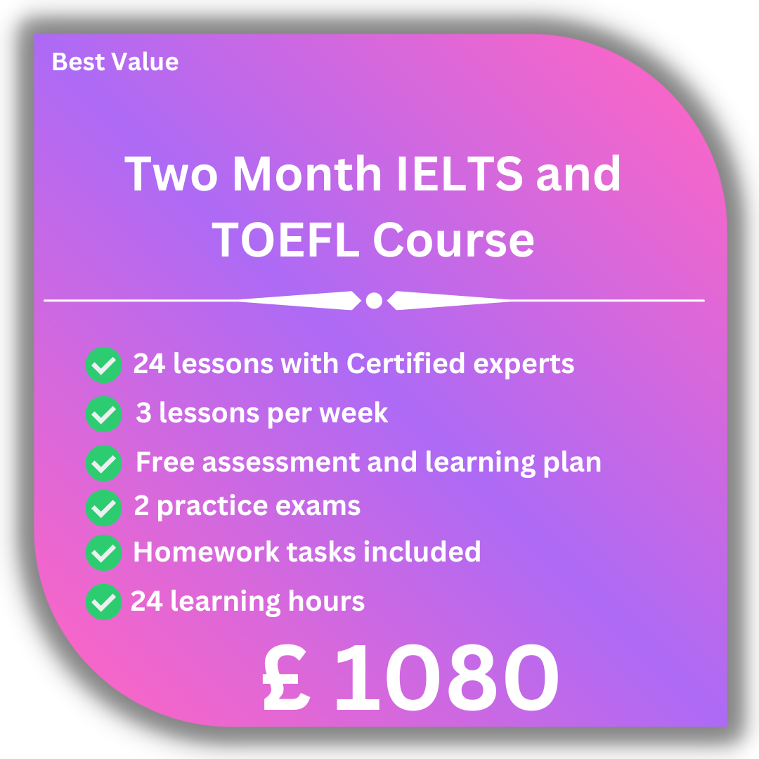 Best value TOEFL and IELTS Preparation