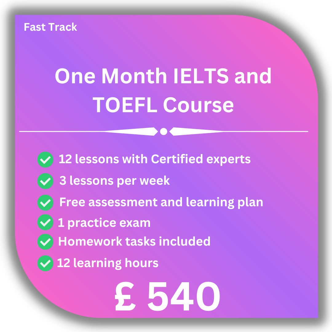 fast track IELTS and TOEFL
